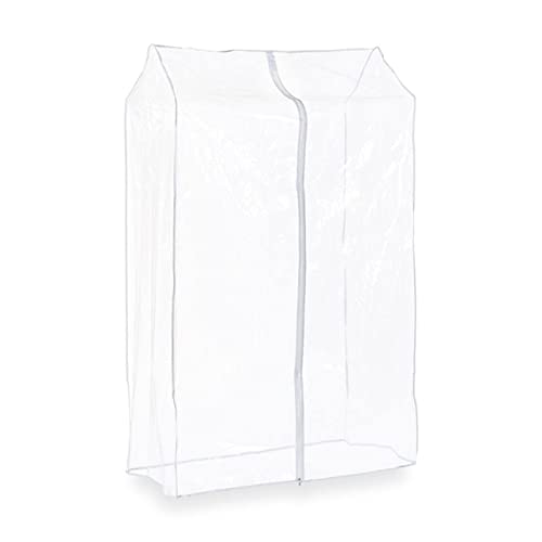 Image of Super Quality and Long Lasting Clear Clothes Rail Cover Strong Garment Coat Hanger Protector with Zipped in 7 sizes. (3 feet Clothes rail cover)