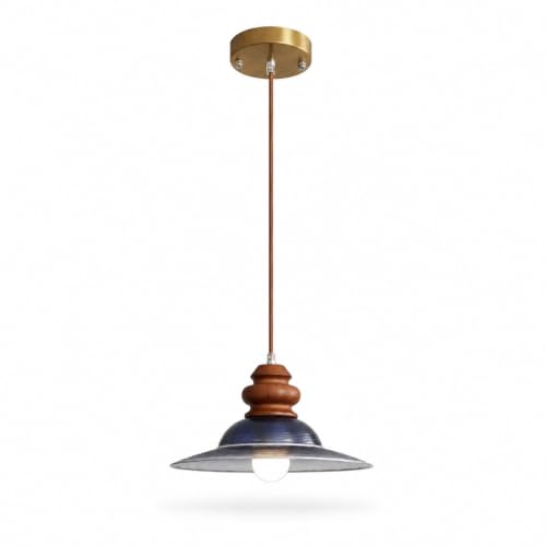 Luminaire suspendu en verre nervuré pour sublimer l'ambiance d'un îlot de cuisine