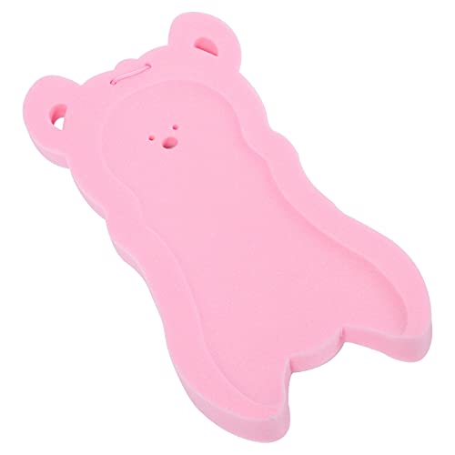 FOMIYES Baby Bath Sponge Cushion Cartoon Bear Shaped Bathtub Mat for Shower Bathing Skid Proof Pad Newborn Bath Accessories 53x27cm