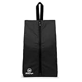 Miicrux Travel Shoe Bag, Smell Proof Water Resistant, Storage, Organizer Pouch with Zipper for Men and Women, Gray