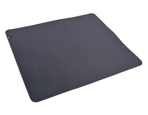 Image of D-Glow JIN Skin-Friendly Smooth Glide Cloth Gaming Mouse Pad with 2.5mm Stitched Edges, 490 x 420 x 3.8mm Anti-Slip Cloth Pad, Durable Polyurethane Base Gaming Mousepad for Gaming and Office (Grey)
