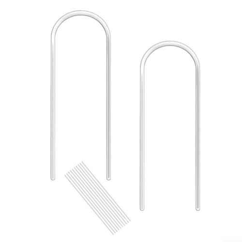Set di supporto per piante rampicanti in acrilico, 2 tralicci per piante d'appartamento con cinghie per vegetazione verticale, telaio decorativo per la coltivazione della vite e puntello per piante in