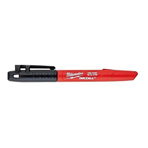 Milwaukee 48-22-3104 Inkzall Point Marker, Fine, Black, 4-Pack - Image 3