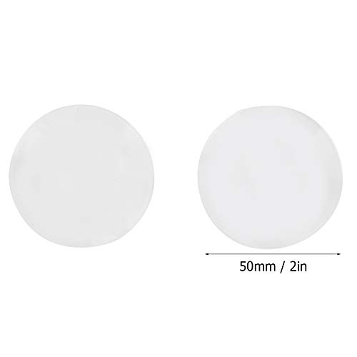 Lente de lupa, 2 peças de 50 mm de diâmetro, lupa de leitura em acrílico, substituição de lente, min