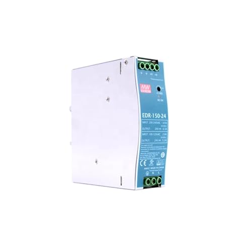Image of EDR-150-24 150W 24V 6.5A Single Output Industrial DIN Rail Power Supply, Constant Current Limiting, Overload & Overvoltage Protection