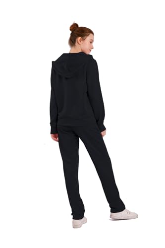 Image of LeeHanTon Womens Jogging Suits Sets Running Outfit Zipper Warm Up 2 Pieces Hoodie and Pant Tracksuit