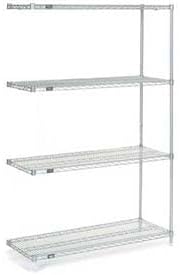 Global Industrial B970072 Nexelate Wire Shelving Add-On 36 x 14 x 63 in.