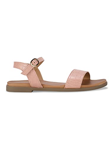 Image of Bata Women's Gia-Croco Flat Sandal