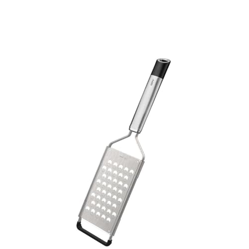 GEFU PRIMELINE Grobreibe 34,9 cm | Diamond Laser Cut Edelstahl | Antirutschfuß & Schutzkappe | Ergonomischer Griff & Aufhängeöse