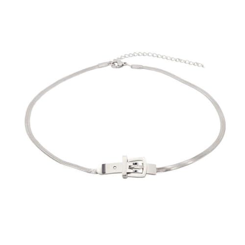 Collier chaîne serpent boucle de ceinture punk pour femmes mode 2022