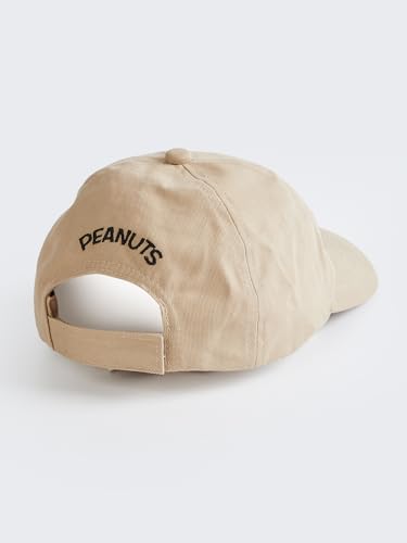 Image of Max Unisex Snoopy Print Baseball Cap (Beige FS)