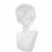 COSPLAZA Cosplay Wigs Short White Halloween Party Full Hair with Cap Anime Hair
