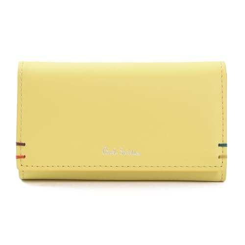 [ポールスミス] [セット品/名入れ可] ハイライトステッチSS24 キーケース 5連 レザー 牛革 813006 P851 (名入れなし, イエロー) [並行輸入品]