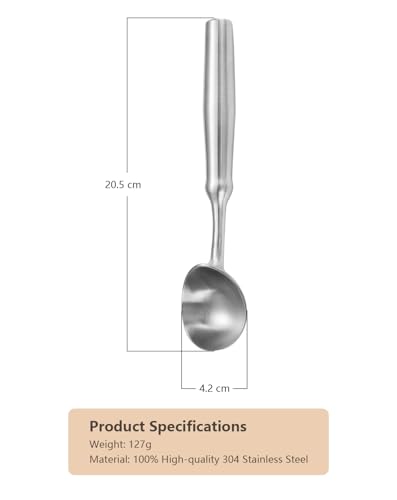 Ice Cream Scoop, One Piec Heavy Duty Stainless Steel Sturdy Icecream Scooper Cookie Fruit Scoop, Durable NO Paint NO Coating Dishwasher Safe - Image 3