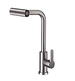 LOCKLGFMCZ Grifos de cocina extraíbles latón for rotación en cascada y...