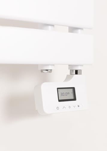 Miniatura 4 de Create Warm Towel Modern Toallero Eléctrico De Pared Blanco 80x50 Cm 2 En 1. 6 Modos Funcionamiento. Pantalla Lcd. Temporizador Hasta 24h. 400w