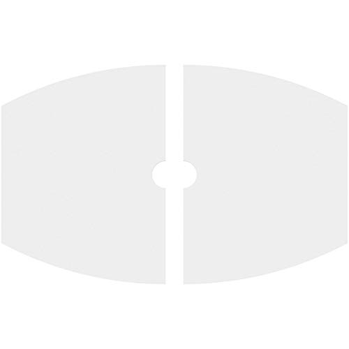 Image of Ekena Millwork CMP36X24KY2-03000 Kailey Architectural Grade PVC Contemporary, Two Piece Urethane Ceiling Medallions 36 inchW x 24 inchH x 3 inchID x 19 1 /2 inchC x 1 inchP