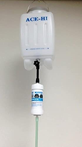 Sewtco Water Filter Demineralizer for Gravity Feed Bottle Steam Ironing Systems