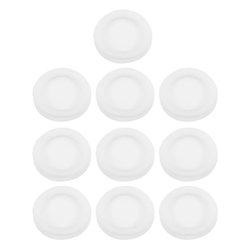 Toyvian 10Pcs Rubber Saving Box Plug Round Piggy Bank Stoppers for Money Saving Box Secure Seal and Protection for Use Plug Covers