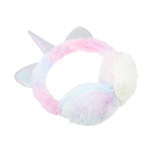 Cache oreilles licorne peluche protège oreilles hiver chaud extérieur