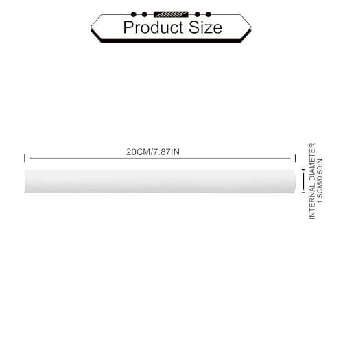 10 Stück Heizungsrohr Verkleidung Weiß Heizungsverkleidung Verdicktes Silikon Heizkörperverkleidung 200mm x 15mm Rohrverkleidung für Heizungsrohre