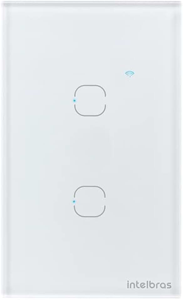 Interruptor Smart Wi-Fi Touch 2 Intelbras EWS 1002 Branco