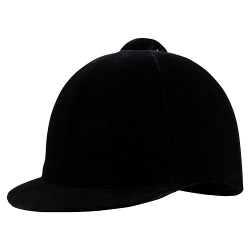 Dura-Tech Velvet Horse Riding Hunt Cap | Classic English Equestrian | Hunter Class Elegance | Use in Breed Show | Color Black | Size 7