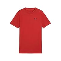 PUMA Boy's TAD Essential Tee, Red Fire, M