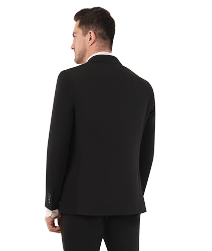 Image of SaintX Men's Black Formal Blazer for Advocates | Court Dress | Regular Fit | Fully Lined | Professional Legal Wear