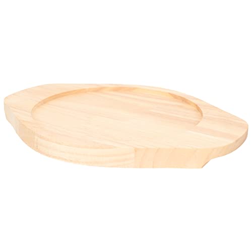 Wooden Fajita Underliner Fajita Board Fajita Steak Plate Base Fajita Sizzle Griddle Wooden Base Fajita Pan Grill Fajita Food Server 32.5x25x2.4cm