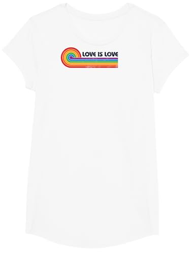 LGBTQ Love is Love Gay Pride LGBT Ally Rainbow Flag Vintage T-Shirt