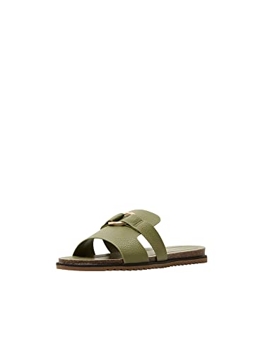 ESPRIT Damen modischer Slipper, 350/KHAKI Green, 38 EU