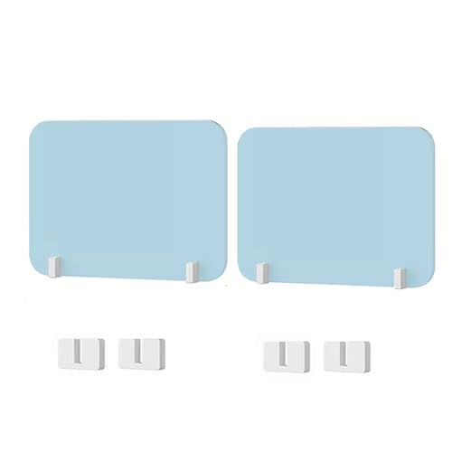 POTUBI Desk Privacy Dividers, Divider Panel Pack Of 2 Multiple Sizes Multicolor(Blue,40X40CM)