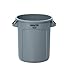 Rubbermaid Commercial Products FG261000GRAY-001 Brute Round Container, 37.9 L, Grey Round günstig Kaufen-Rubbermaid Commercial Products FG261000GRAY-001 Brute Round Container, 37.9 L, Grey
