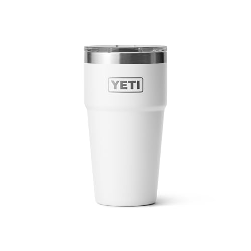 Image of YETI Rambler 20 oz Stackable Tumbler, Stainless Steel, Vacuum Insulated with MagSlider Lid