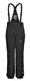 Killtec Jungen Skihose/Funktionshose mit abzippbarem Latz, Kantenschutz und Schneefang KSW 195 BYS SKI PNTS, schwarz, 140, 43479-000