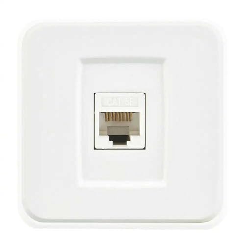 Tekli Data Prizi (RJ45 Cat5E), Beyaz