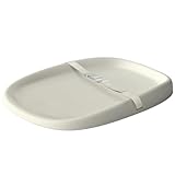 UBRAVOO Baby-Wickelunterlage mit Sicherheitsgurt, Anti-Roll-Keil-Wickelunterlage, leicht abwischbar, wasserdicht, mit erhöhten gepolsterten Kanten (Beige, ohne Spielzeugablage)