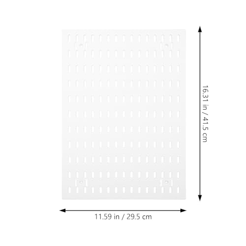 Tablero perforado blanco con estante de pared modular de plastico resistente 2