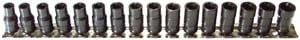 H.b. Products Inc TSCS2516B 16 Piece Combination Turbo Socket Set 1/4
