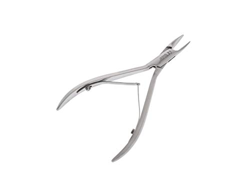 OTTO męskie szczypce do manicure – cążki do paznokci obcęgi do paznokci 12,5 cm ze stali nierdzewnej/ekstra z zaokrągloną końcówką do pracy na stopie cukrzycznej