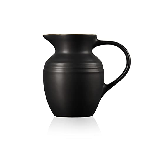 Le Creuset Stoneware Breakfast Jug, 600 ml, 550 g, Matte Black, 70903060000002, 15 x 14.5 cm - Image 3