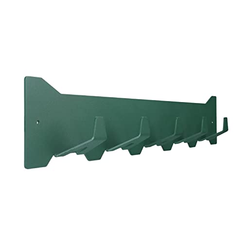 Gorillz Triangle Five Garderobenleiste kiefergrün (70 x 12 x 6 cm ) I elegante Hakenleiste aus robustem Stahl mit 5 Garderobenhaken I Platzsparende Garderobe in schlichtem Design Cover