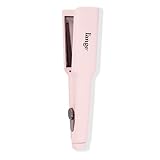 L'ANGE HAIR Le Titane Titanium Flat Iron Hair Straightener and Curler 2 in 1 | Best Curling Flat Iron for All Hair Types | Dual Voltage Flat Iron for Travel | Hair Straightening Irons (Blush 1.75")