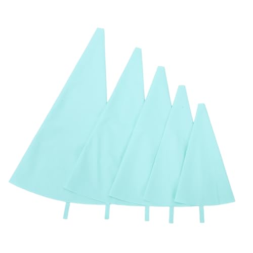 UKCOCO 5 Piezas Manga Pastelera de Silicona Reutilizable Resistente al Calor para Decoración de Galletas Cupcakes y Pasteles Eventos y Repostería Profesional