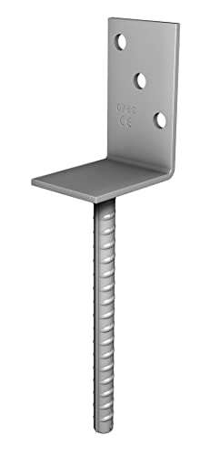 Pollmann®Baubeschläge Pfostenträger L-Form zum Einbetonieren, Steindolle200 mm, feuerverzinkt Pollmann®Baubeschläge Pfostenträger L-Form zum Einbetonieren, Steindolle200 mm, feuerverzinkt