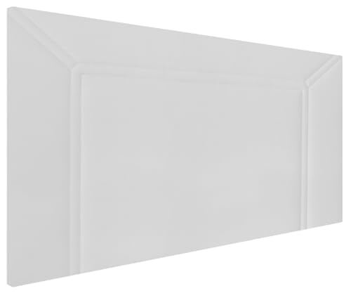HOGAR24 ES | Cabecero Tapizado Milán | Cabezal de Cama Acolchado | Tapizado en Polipiel de Alta Gama | Color Blanco | Medida: 110x55x3 cm (Cama 105 cm)