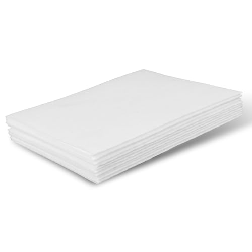10 Pcs Felt Fabric Sheets 11.22x7.08 Inch Soft Craft Felt for DIY Projects Sewing Patchwork Decoration Educational Activities Non Adhesive White