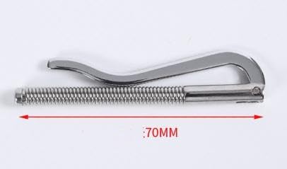 70mm 2.7" Spring Money Clip Insert Bar Slim Wallet Clamp For Bifold Leather Purse Credit Card Note Holder Cash Organizer (Silver)2