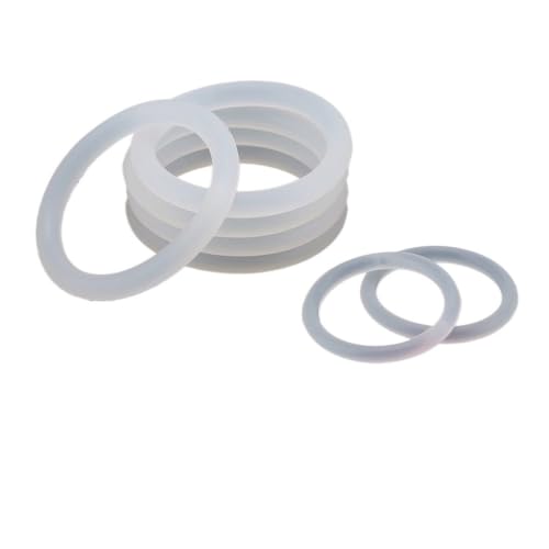 Joint torique silicone blanc CS 1mm OD 38mm pour étanchéité de précision